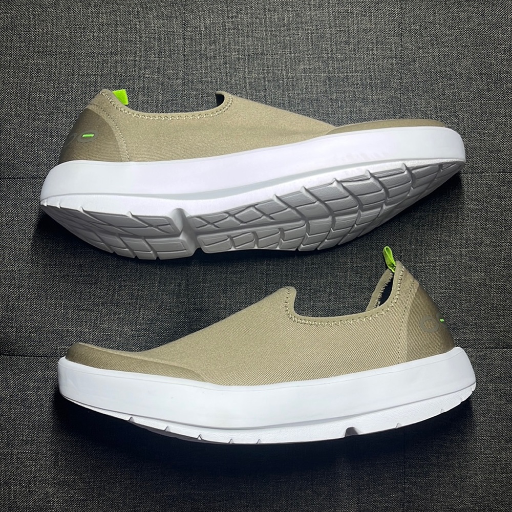 OOFOS Tan and White Women's Sneakers
